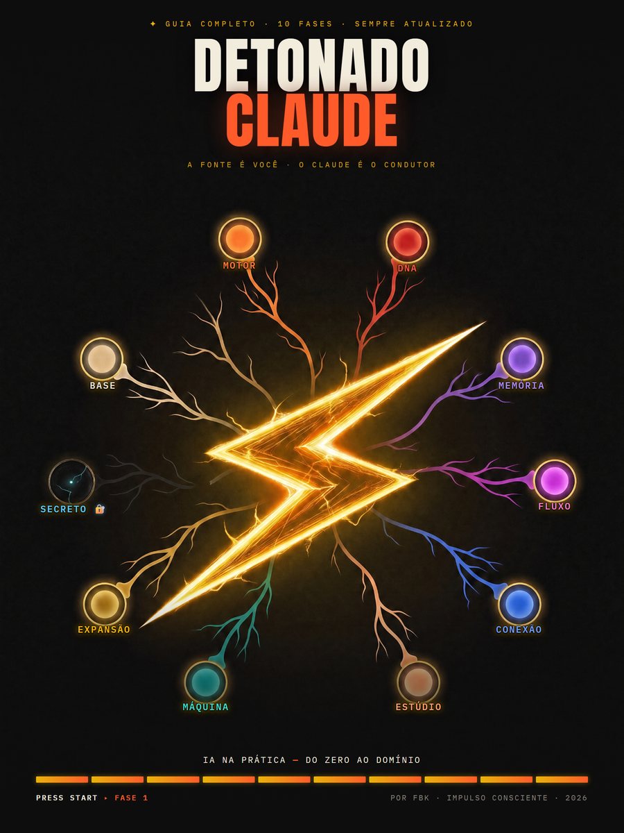 Capa do Detonado Claude — IA na Prática, o guia fase por fase